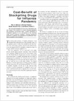 CostBenefit of Stockpiling Drugs for Influenza Pandemic