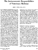 The socioeconomic responsibilities of veterinary medicine