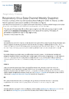 Respiratory Virus Data Channel Weekly Snapshot