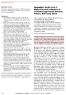 Persistent SARSCoV2 Alpha Variant Infection in Immunosuppressed Patient France February 2022