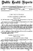 Public health reports  v 15 no 18 May 4 1900
