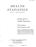 Interim report on health insurance United States JulyDecember 1959
