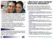 After the Storm Tips for Youth  Violence Prevention Spanish