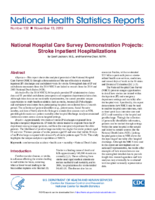 National hospital care survey demonstration projects stroke inpatient hospitalizations