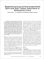 Staphylococcus aureusassociated Skin and Soft Tissue Infections in Ambulatory Care