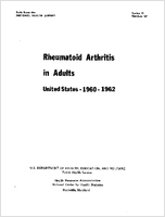 Rheumatoid arthritis in adults United States 19601962