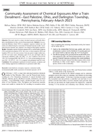 Community Assessment of Chemical Exposures After a Train Derailment  East Palestine Ohio and Darlington Township Pennsylvania FebruaryMarch 2023