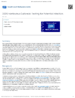 2026 Hantavirus Outbreak Testing for Potential Infection May 18 2026