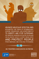 Scientific Superhero Poster  Advanced Molecular Detection AMD