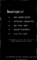 Annual report of the United States National Committee on Vital and Health Statistics fiscal year 1965