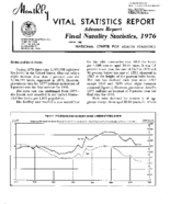 Advanced report  Final natality statistics 1976