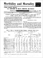 Morbidity and Mortality Weekly Report For release November 21 1958 Vol 7 No 46