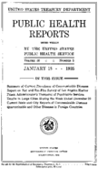 Public Health Reports  v 50 no 3  cover