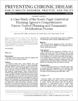 A Case Study of the South Puget Intertribal Planning Agencys Comprehensive Cancer Control Planning and Community Mobilization Process