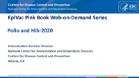 Polio and Hib2020 Pink Book WebonDemand Series 2020