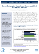 Current contraceptive status among women aged 1549 United States 20172019