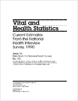 Current estimates from the National Health Interview Survey 1990