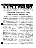 Changes in Cigarette Smoking and Current Smoking Practices Among Adults United States 1978