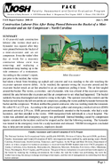 Construction Laborer Dies After Being Pinned Between the Bucket of a MiniExcavator and an Air Compressor  North Carolina FACE 200010