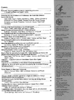 Public Health Rep  v 108 Suppl 1  table of contents