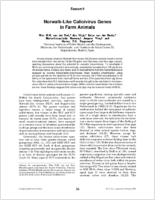 Norwalklike calicivirus genes in farm animals