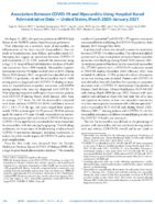 Association Between COVID19 and Myocarditis Using HospitalBased Administrative Data  US March 2020January 2021