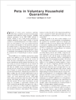 Pets in Voluntary Household Quarantine