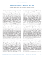 Babesiosis Surveillance  Wisconsin 20012015