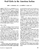Oral clefts in the American Indian