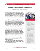 CPWR Data Brief Hispanic Employment in Construction