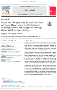 Respirable Silica Particles in Coal Mine Dust An Image Library Dataset Collected Using Scanning Electron Microscopy with Energy Dispersive XRay Spectroscopy