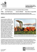 Farmer Killed When Raised Frontend Loader Bucket Attachment Falls