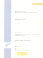 Instructor manual Industrial hygiene chemistry course lesson number 3