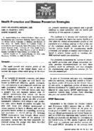 Health Promotion And Disease Prevention Strategies