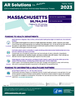 CDCs Investments to Combat Antibiotic Resistance Threats Massachusetts Fiscal Year 2023