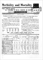 Morbidity and Mortality Weekly Report Vol 10 No 38 for Release September 29 1961