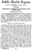 Public Health Reports  v 54 no 43 OCTOBER 27 1939