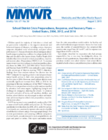 School District Crisis Preparedness Response and Recovery Plans  United States 2006 2012 and 2016