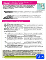 Maternity Practices in Infant Nutrition and Care in Florida  2009 mPINC Survey