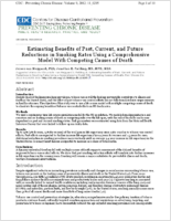Estimating Benefits of Past Current and Future Reductions in Smoking Rates Using a Comprehensive Model With Competing Causes of Death