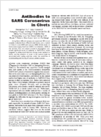 Antibodies to SARS Coronavirus in Civets