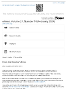 NIOSH eNews Volume 21 Number 10 February 2024