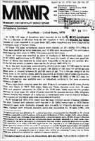 Morbidity and Mortality Weekly Report MMWR September 21 1979  Vol 28  No 37