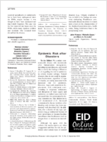 Epidemic Risk after Disasters