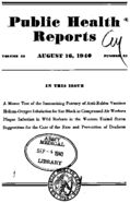 Public Health Reports  v 55 no 55  cover