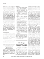 1998 Dengue Hemorrhagic Fever Epidemic in Taiwan