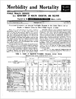 Morbidity and Mortality Weekly Report For release September 2 1960 Vol 9 No 34