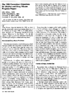 The 1990 prevention objectives for alcohol and drug misuse progress report