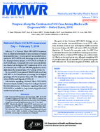 Progress Along the Continuum of HIV Care Among Blacks with Diagnosed HIV United States 2010