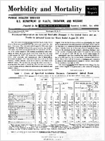 Morbidity and Mortality Weekly Report For release August 29 1958 Vol 7 No 34
